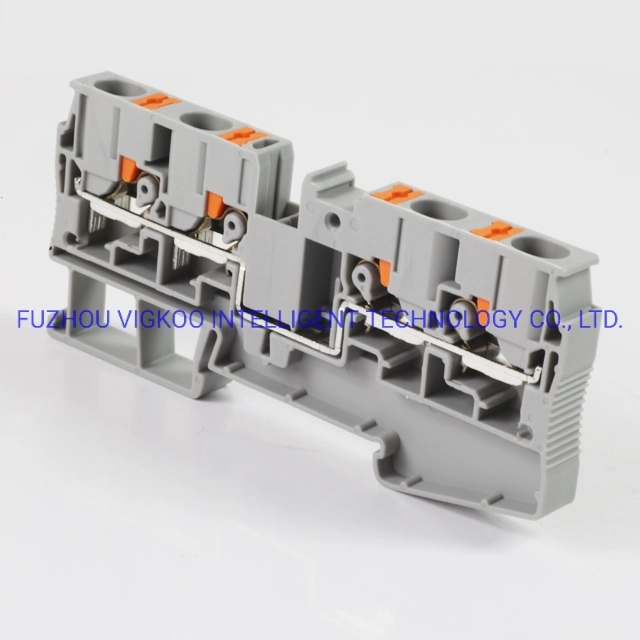 16mm High Quality Auto Parts Connector Electric Universal Screw Connection Pluggable Terminal Block Uj6-6/2X2 1000V 41A